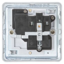 Knightsbridge  13A 1-Gang 2-Pole Switched Socket Matt White