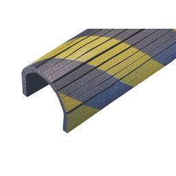 Mottez  Black / Yellow Protective Foam Slatted Strips 10mm x 300mm x 200mm 2 Pack