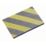Mottez  Black / Yellow Protective Foam Slatted Strips 10mm x 300mm x 200mm 2 Pack