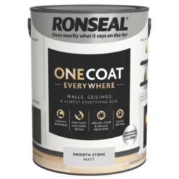 Ronseal 5Ltr Smooth Stone Matt Emulsion Multi Surface Paint