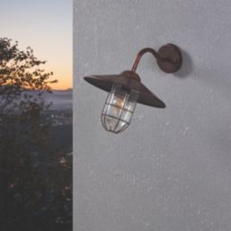 Eglo Melgoa Outdoor Wall Light antique copper