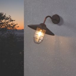 Eglo Melgoa Outdoor Wall Light antique copper