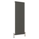 Reina Harley Single 1600mm x 560mm 3251BTU Anthracite Vertical Designer Radiator