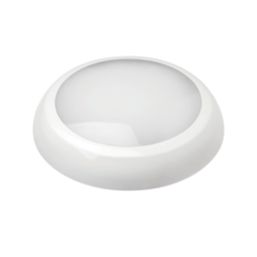 Robus Golf Express Modular Indoor & Outdoor Round LED Bulkhead Light With Microwave Sensor White 10-18W 1190-2000lm