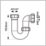 Flomasta Tubular Swivel P Trap White 40mm