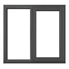 Crystal  Right-Hand Opening Clear Double-Glazed Casement Anthracite on White uPVC Window 905mm x 965mm