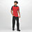 Regatta Contrast Coolweave Polo Shirt Classic Red / Black X Large 49" Chest