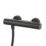 Aqualisa Sierra Rear-Fed Exposed Matt Black Thermostatic Bar Mixer Shower