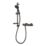 Aqualisa Sierra Rear-Fed Exposed Matt Black Thermostatic Bar Mixer Shower