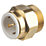 Flomasta Twistloc Brass Push-Fit Adapting Male Pipe Fitting Adaptor 22mm x 1"