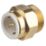 Flomasta  Brass Push-Fit Adapting Male Pipe Fitting Adaptor 22mm x 1"