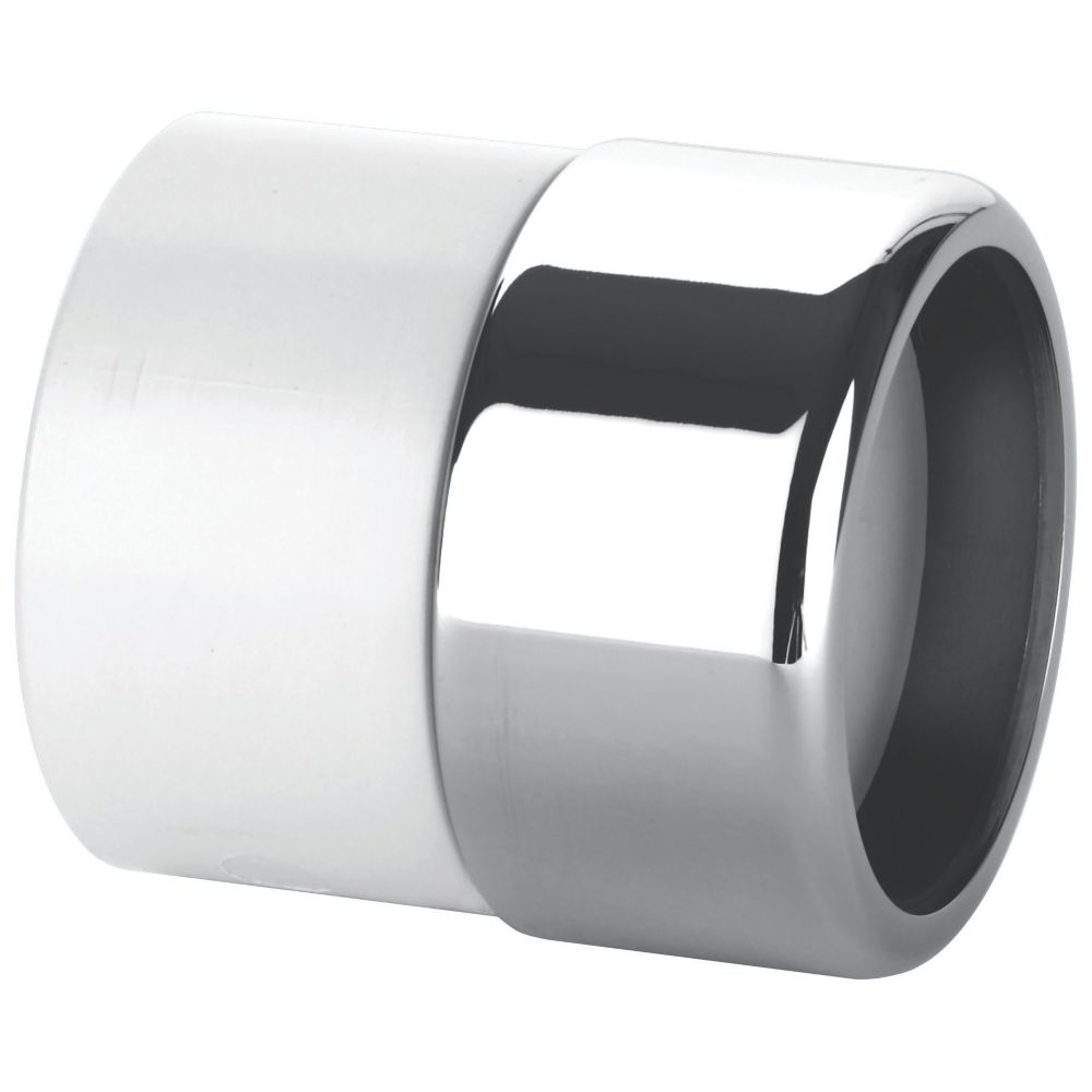 McAlpine ABS42/43G-CB Compression Connector White / Chrome 1 1/2" x 42 / 43mm