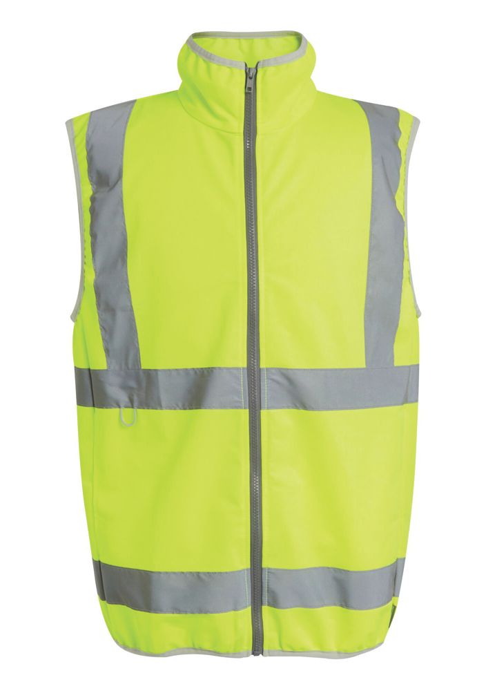 Regatta Pro Zip Collar Vest Hi-Vis Vest Yellow 3X Large 50