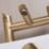 ETAL Juke Brushed Brass 112mm Deck Mounted Lever 2 Tap Holes Bath Mixer Tap