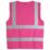 Pro RTX High Visibilty  Waistcoat Raspberry 2X Large 52" Chest