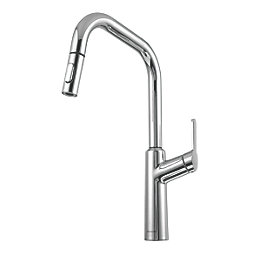 Clearwater Santor SAN20CP Single Lever Tap with Twin Spray Pull-Out Chrome