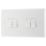 British General 800 Series 10AX 4-Gang 2-Way Light Switch  White