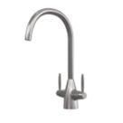 ETAL Astrid Dual Lever Kitchen Mixer Brushed Nickel
