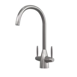 ETAL Astrid Dual Lever Kitchen Mixer Brushed Nickel