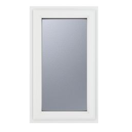 Crystal  Right-Hand Opening Obscure Triple-Glazed Casement White uPVC Window 610mm x 965mm