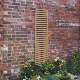 Forest  Softwood Rectangular Slatted Trellis 1' x 6' 5 Pack