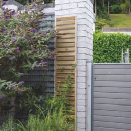 Forest  Softwood Rectangular Slatted Trellis 1' x 6' 5 Pack