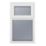 Crystal  Top Opening Obscure Double-Glazed Casement White uPVC Window 610mm x 1040mm