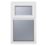 Crystal  Top Opening Obscure Double-Glazed Casement White uPVC Window 610mm x 1040mm