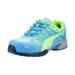 Puma Celerity Knit  Ladies Safety Trainers Blue/Green Size 7