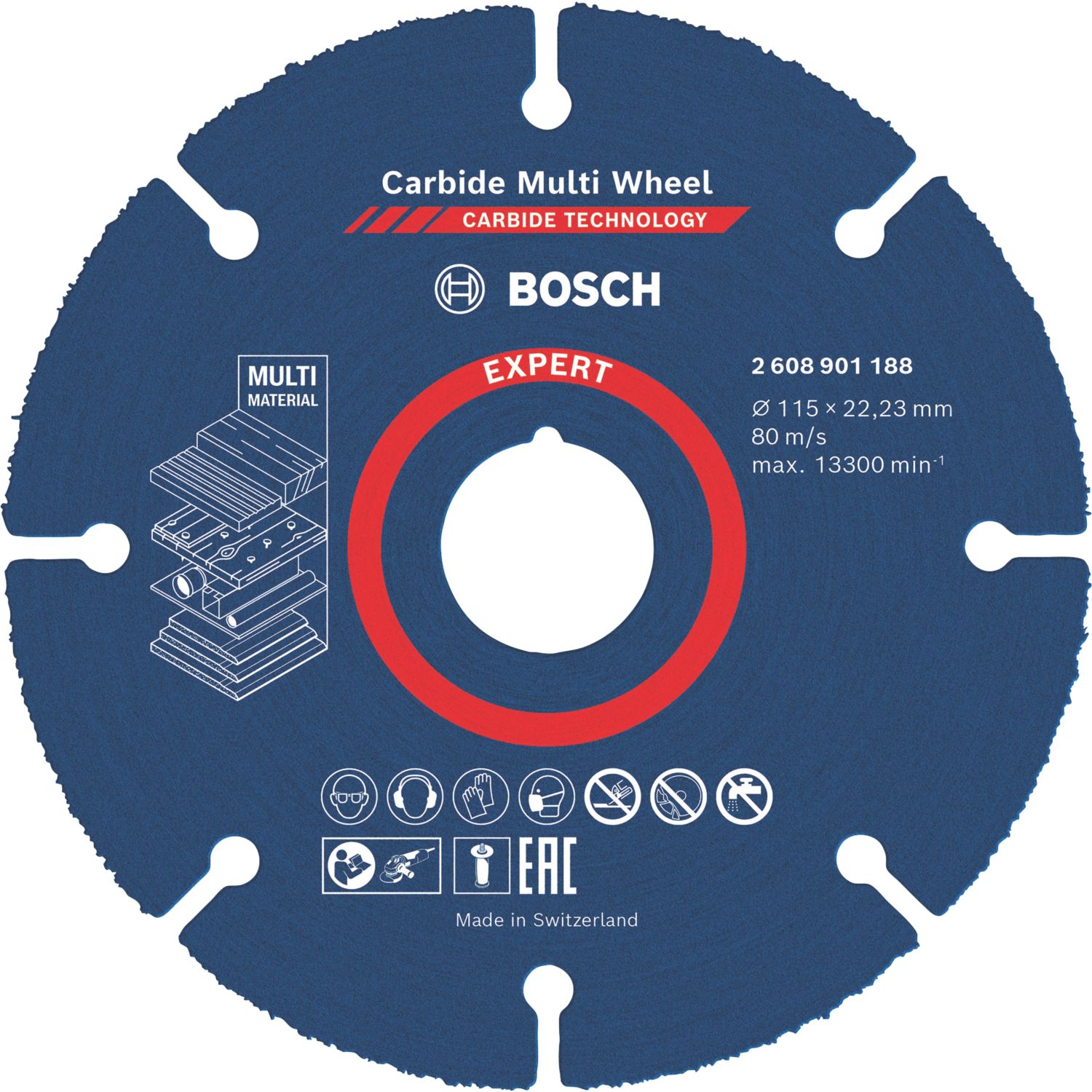 Bosch Expert Multi-Material Multi-Wheel 115mm (4 1/2") x 22.23mm (102KY)