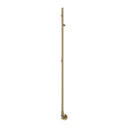 Reina 1500mm x 22mm 119BTU Brass Pole Electric Towel Rail Radiator