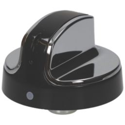 Stoves 083157007  Oven Hob Control Knob Black & Chrome