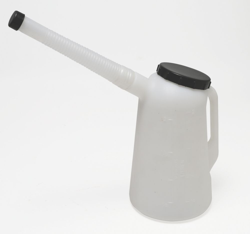Hilka ProCraft ABS Plastic Measuring Jug with Spout White 2Ltr Screwfix