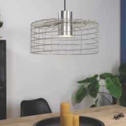 Eglo Milligan 48cm Single Pendant Light Silver