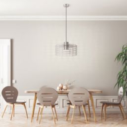 Eglo Milligan 48cm Single Pendant Light Silver