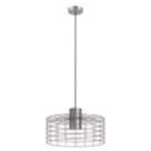 Eglo Milligan 48cm Single Pendant Light Silver