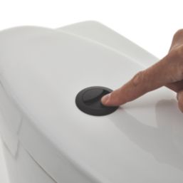 Highlife Bathrooms  Dual-Flush Close Couple Cistern Flushing Button Matt Black