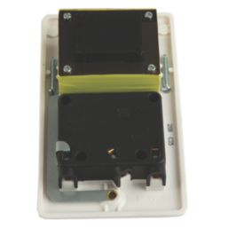 MARK  2-Gang Dual Voltage Shaver Socket 115/230V White