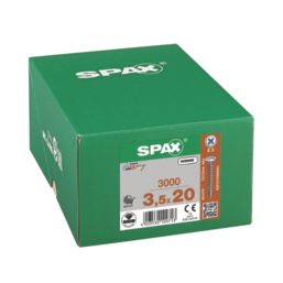Spax  PZ Flange Self Drilling Wood Screws 3.5mm x 20mm 3000 Pack