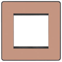 British General Evolve 2-Module Modular Faceplate Copper
