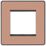 British General Evolve 2-Module Modular Faceplate Copper