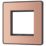 British General Evolve 2-Module Modular Faceplate Copper