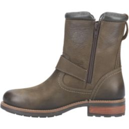 Cotswold Kinsham Size 4 Womens Khaki Waterproof Lace & Zip Non Safety Work Boots