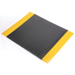 COBA Orthomat Comfort Plus Anti-Fatigue Floor Mat Black / Yellow 1500mm x 900mm x 15mm