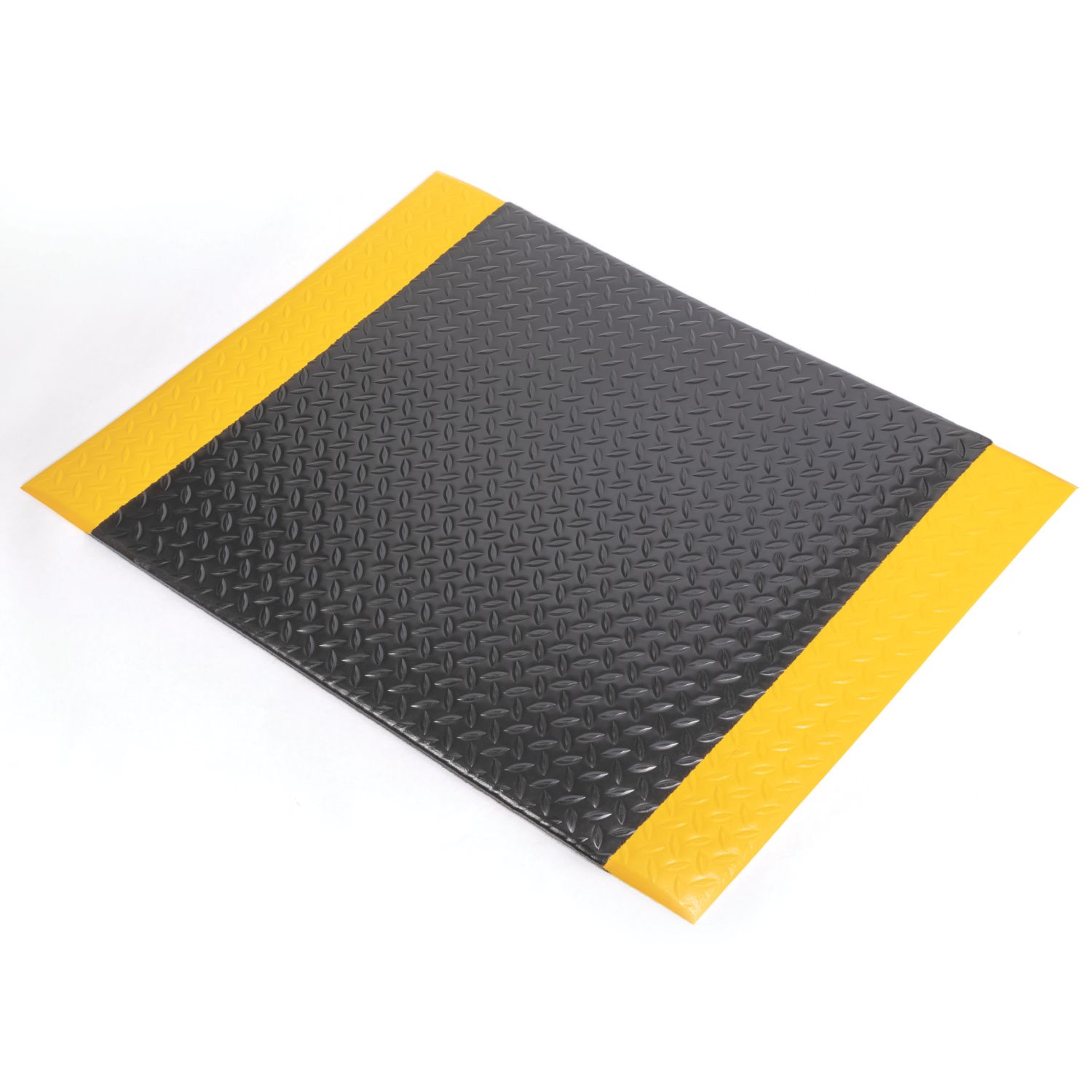 COBA Orthomat Comfort Plus Anti-Fatigue Floor Mat Black / Yellow 1500mm x 900mm x 15mm (102YN)