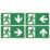 Brackenheath  LED Exit Sign Wall/Ceiling-Mounted 230mm x 310mm