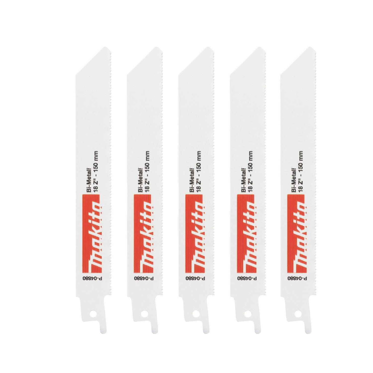 Makita P-04880 Multi-Material Reciprocating Saw Blades 150mm 5 Pack (1033R)
