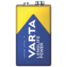 Varta Longlife Power 9V High Energy Batteries 4 Pack - Screwfix