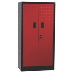 Hilka Pro-Craft Red/Black Tall Garage Cabinet 762mm x 458mm x 1524mm