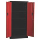 Hilka Pro-Craft Red/Black Tall Garage Cabinet 762mm x 458mm x 1524mm
